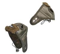 Brown Pu Pilot Style Pet Costume Hat M Size for Dogs and Cats | Simple Creative Design, Party and Occasion Wear, Lightweight Sturdy Build with Medium Fit