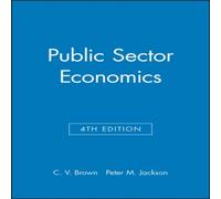 Brown Public Sector Economics 4e N/A Book Brown Multicolor
