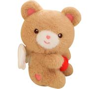 (Brown) Pull String Stuffed Animal,Pull String Stuffed Animal Plush Toy with Wings - Shaking Ears Home Decor Interactive Throw Pillow for Boys & Girls