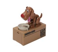 (Brown) Puppy Bank Coin Money Saving Box Cash Storage Fund
