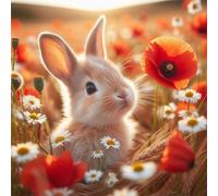 Brown Rabbit Prairie 300 Piece Jigsaw Puzzles for Adults 35x35cm, adult jigsaw puzzles 300 Pieces, Challenging&Brainteasing Puzzle Family Games, Beautiful Decoration puzzle