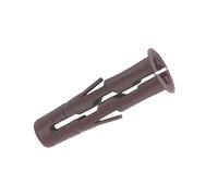 Brown Rawlplug Uno Wall Plugs 7mm x 30mm Fixings - 48 Pack - 68-555