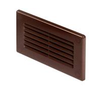 Brown Rectangular Channel Closure 204mm x 60mm Hydroponics Air Vent Grille KP204