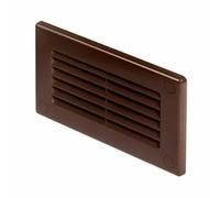MKK-Shop Ventilation Grille – Exhaust/Supply Air Extractor with Backflow Flap, 100 mm ABS Brown