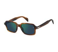 Brown Rectangular Sunglasses with Talisman - male - Eyewear by David Beckham - Sunglasses - Brown - 51 MM - Accessories 51 MM