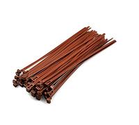Brown Releasable Cable Ties 7.2mmx300mm, 10 Pieces
