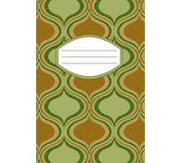 Brown Retro Geometric Waves Journal: An artistic notebook for creativity, reflection and gratitude