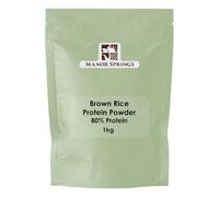 Brown Rice Protein Powder 1kg - 80% Protein Content by Manor Springs