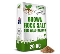 Brown Rock Salt Weed Killer 20kg Natural Patio & Driveway Weed Control | For driveways, paths, patios, block paving, gravel and tarmac, fast-acting outdoor weed control