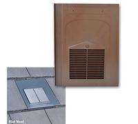 Brown Roof Tile Vent - Flat Tile Vents for Sandtoft Calderdale, Russell Grampian, Redland Mini Stonewold & Marley Modern Tiles