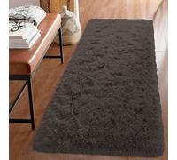 (Brown Runner Rug) Fluffy Shaggy Rug Runner Living Room Kitchen Soft Pile Carpet