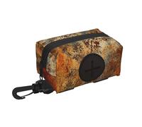 Brown Rust Colorful Metal Rusty,Holder Portable Garbage Bag Dispenser Dog Poop Bag