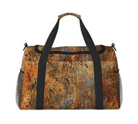 Brown Rust Colorful Metal Rusty, Sports Duffels, Handheld Crossbody Sports Luggage Bag, Large Capacity Travel Bag for Women and Men
