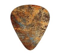 Brown Rust Colorful Metal Rusty Steel Iron Structure,12 Pcs Guitar Pick,3 Different Thickness Plectrums for Acoustic Guitar Bass Ukulele (0.46mm 0.96mm 0.71mm)