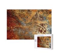 Brown Rust Colorful Metal Rusty Steel Iron Structure,300 Pieces Wooden Jigsaw Family Game Jigsaw Puzzles for Adults Teens Home Decor