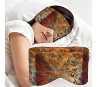 Brown Rust Colorful Metal Rusty Steel Iron Structure, Sleep Mask for Home Travel, Full Eye Covers Light Blocking Eye Mask Sleep Eye and Ear Muffs