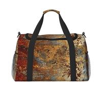 Brown Rust Colorful Metal Rusty Steel Iron Structure, Sports Duffels, Handheld Crossbody Sports Luggage Bag, Large Capacity Travel Bag for Women and Men