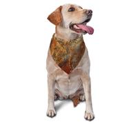 Brown Rust Colorful Metal RustyDog Bandanas Cat Puppy Scarfs Washable Pet Handkerchief