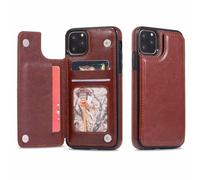 (brown, Samsung S22) Magnetic Leather Wallet Case Flip Cover for iPhone 16 15 14 13 12 11 Pro Max 8 7+ XR XSMAX Samsung S25 S24 S23 S22 S21 S20 Plus S23FE A55 A14 A54 A53