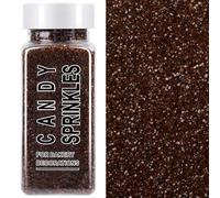 Brown Sanding Sugar Sprinkles, 4.6 oz Edible Sparkling Sugar Crystals for Baking Topping, Chocolate, Cupcakes, Cookies, Ice Cream & Cake Decorating, Fall Thanksgiving Halloween Christmas Supplies
