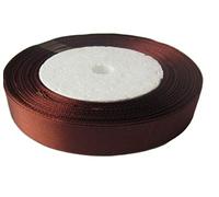 Brown Satin Ribbon 12mm (1/2 Inch) Wide, 22 Metrs Gift Wrap Ribbon, Ribbons for Gift Wrapping, Christmas Ribbon, Gift Wrapping Ribbon for Crafting, Wedding Party Decor
