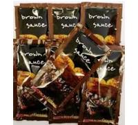 Brown Sauce Sachets, Portion Control Condiment Packets, 200 Sachets