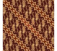 Brown Scroll Leaf Peel and Stick Wallpaper Self-Adhesive Classic Modern Geometric Contact Paper Non-Woven Canvas Removable Wall Paper for Living Room Bedroom Shelf Liner Walls Cabinets 44x200 cm C-60