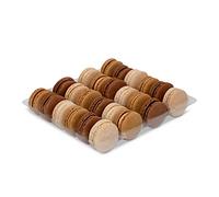 Brown Selection Macaron Tray by Mademoiselle Macaron - Tray of 24 Macarons in 3 Flavours