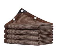Brown Shade Netting UV Resistant Sun Sail Tear Resistant Shade Mesh 1m 1.5m 2m 2.5m 3.0m 3.5m 4m 4.5m 5m 5.5m 6m 6.5m 7m 7.5m 8m Mesh Tarp for Greenhouse Cover Patio Plant Flower Chicken(1x2.0m)