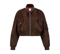Brown Shawl Collar Bomber Jacket - female - Givenchy - Bomber Jackets - Brown - S - Jackets S