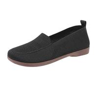Brown Shoes Size 3 Spring Summer and Autumn New Mesh Breathable Flying Woven Single Shoe Light and Comfortable Not Tired Soft Flat Casual Shoes Brown Leather Shoe Size 6