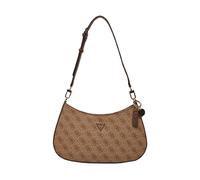 Brown Shoulder Bag with Metal Logo - female - Guess - Shoulder Bags - Brown - ONE SIZE - Bags ONE SIZE