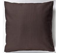 Brown Size 16x16 Inches 100% Cotton Cushion Cover Plain Solid Blank Square Cushion Covers Pure Cotton Decorative Cushion Case Throw Pillow cases for Bedroom Living Room Sofa Bed Car Seat Floor