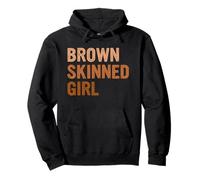 Brown Skinned Girl Black Melanin Queen Magic Juneteenth Pullover Hoodie