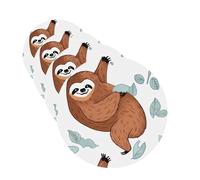Brown Sloth Car Air Freshener Cards for Women Men 4 Pack Cute Car Accessories Long Lasting Scent Car Diffuser Hanging Auto Aromatherapy Tablets Car Fresheners Gifts