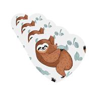 Brown Sloth Car Air Freshener Cards for Women Men 4 Pack Cute Car Accessories Long Lasting Scent Car Diffuser Hanging Auto Aromatherapy Tablets Car Fresheners Gifts