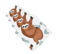 Brown Sloth Car Air Freshener Cards for Women Men 4 Pack Cute Car Accessories Long Lasting Scent Car Diffuser Hanging Auto Aromatherapy Tablets Car Fresheners Gifts