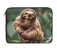 Brown Sloth Laptop Sleeve 15inch Laptop Protective Case for Women Men Shockproof Computer Cover Portable Notebook Briefcases Computer Carrying Bag Lap Top Protector Compatible with Notebooks