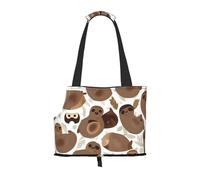 Brown Sloth print Puppy Carrier Dog Walking Bags Pets Dogs Carrier Bags for small Dogs and Cat and Rabbit