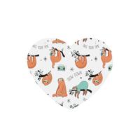 Brown Sloth Printing 10 Pcs Air Freshener Cards,Car Scented Hanging Sheets Air Freshener Set For Car Decoration