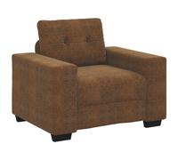 Brown Sofa Chair 23 inches Faux Leather Berkfield Home Multi One Size
