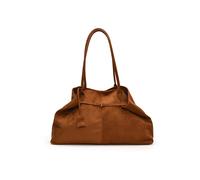 (Brown) Solid Color Simple Large Capacity Women Casual Suede Tote Square Autumn For Bag