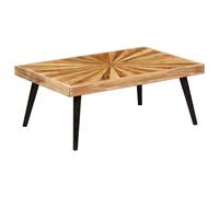 Brown Solid Mango Wood Coffee Table 90x55x36 cm Rustic Home Decor Furniture