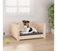 vidaXL Solid Pine Wood Dog Bed 55.5x45.5x28 cm Wooden Pet Sofa Puppy Dog Couch