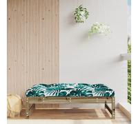 Brown Solid Pine Wood Garden Middle Sofa 120x80cm with Beige Cushions Outdoor XL