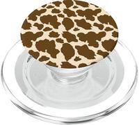 Brown Spots Cow Farmer Farm Animals Classy Trendy PopSockets PopGrip for MagSafe