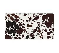 Brown Spots Cow Skin,Mouse Pad Large Desk Pad Computer Keyboard Mouse Mat with Non Slip Rubber Base 40 x 70 cm