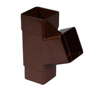 Brown Square Downpipe Branch Connector, Freeflow Rain Water Systems