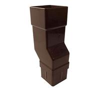 Brown Square Downpipe Offset Mini Bend, Freeflow Rain Water Systems