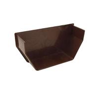 Brown Square Gutter Internal Stop End, Freeflow 114mm Rain Water Systems